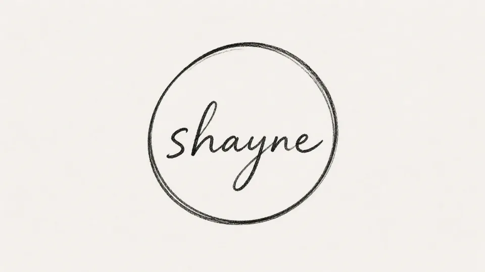 生成个极简手绘图案头像，shayne